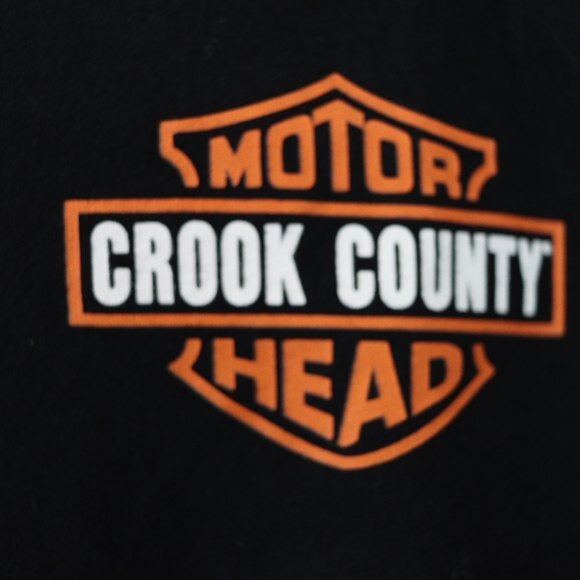 Harley Davidson Spoof Shirt Crook County Chicago Illinois Bar & Shield XL - Picture 5 of 10